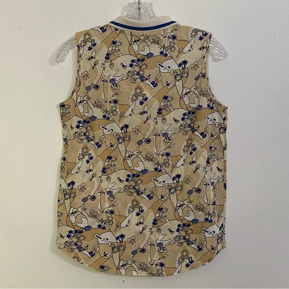 Tail Woman’s Size Small Sleeveless top Golf Button Front Collar Tank Top Resort - Picture 3 of 8